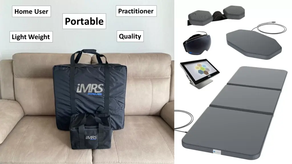 Image of a portable electromagnetic pulse therapy device with adjustable settings