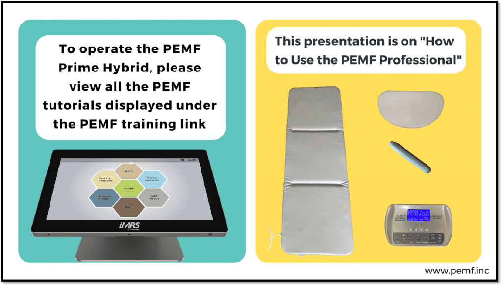 iMRS Pemf Rental Tips PEMF Inc