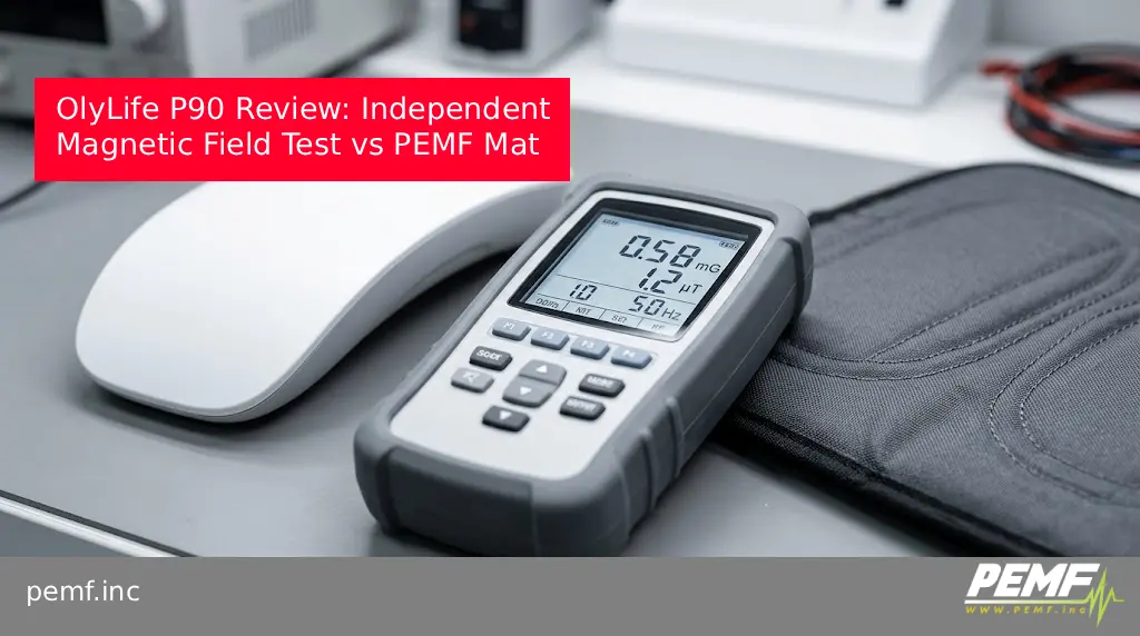 OlyLife P90 Review_ Independent Magnetic Field Test vs PEMF Mat