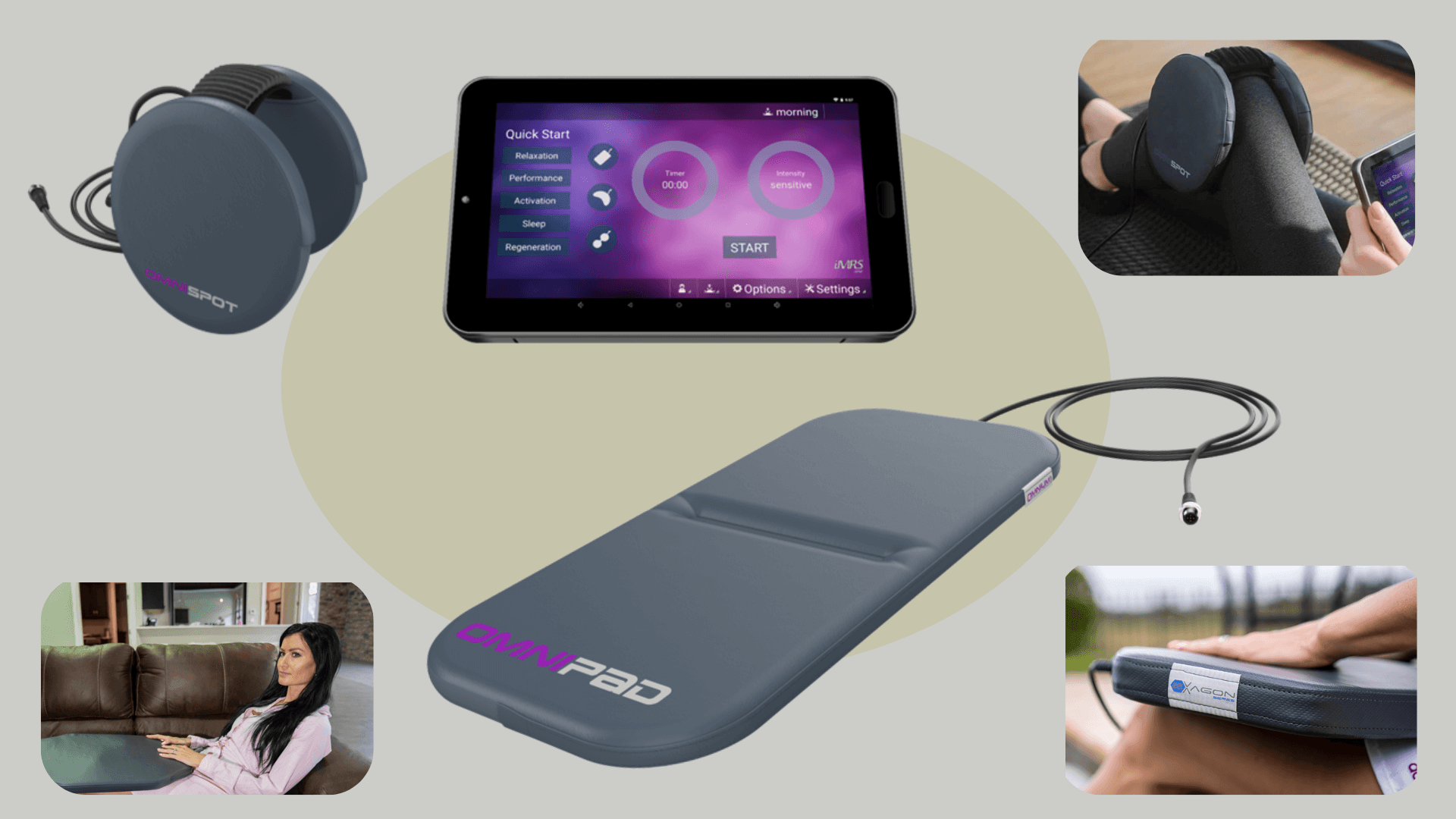 PEMF travel bundle with portable PEMF mat, controller and applicators